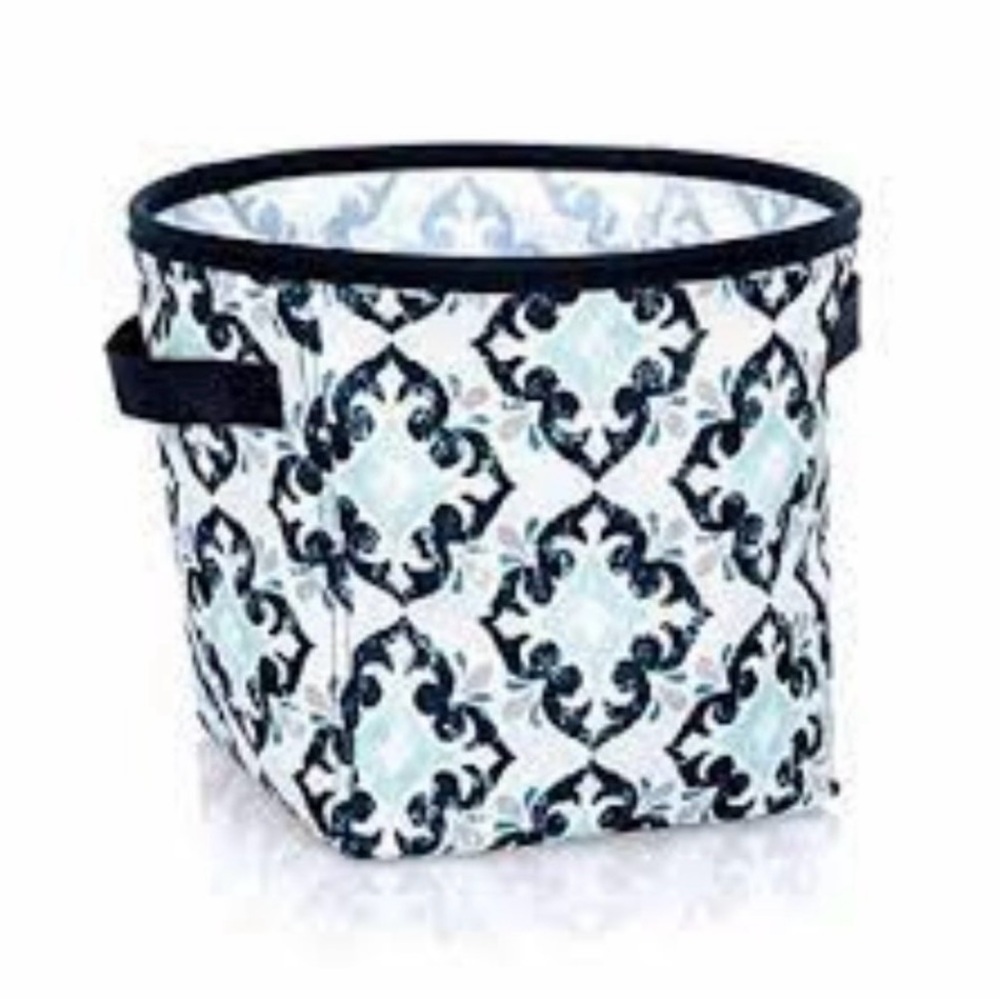 NIP Mini Storage Bin, Fab Flourish Print